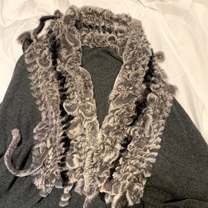 Rex rabbit fur vest